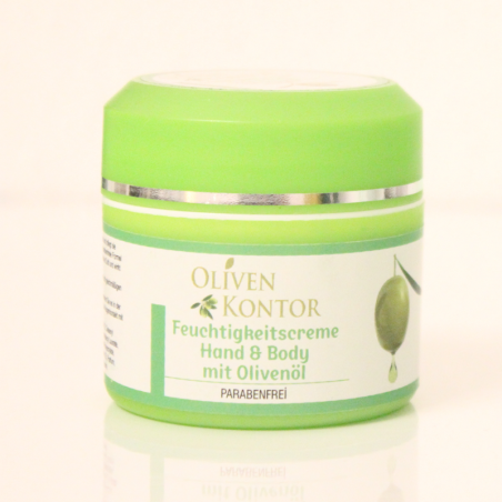 Haut milde Feuchtigkeitscreme mit wertvollem Olivenöl schützt die Hand & Body Creme ihre Haut