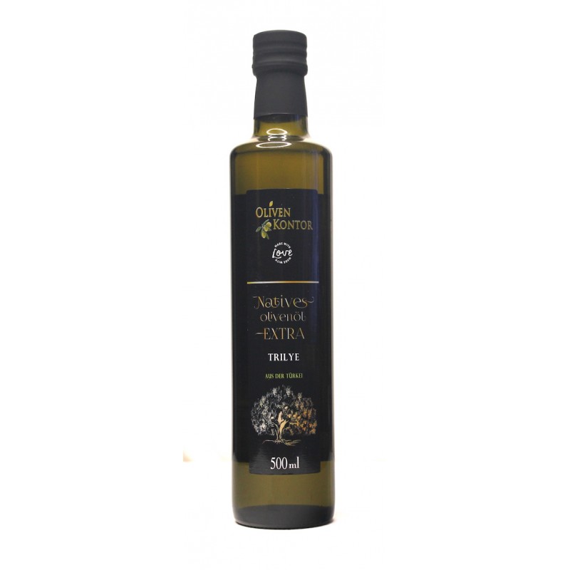 2 Flaschen Trilye natives Olivenöl Extra 500 ml