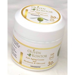 Anti Aging Creme mit Hyaluron & OlivenölAnti-Aging Tagespflege SPF 30